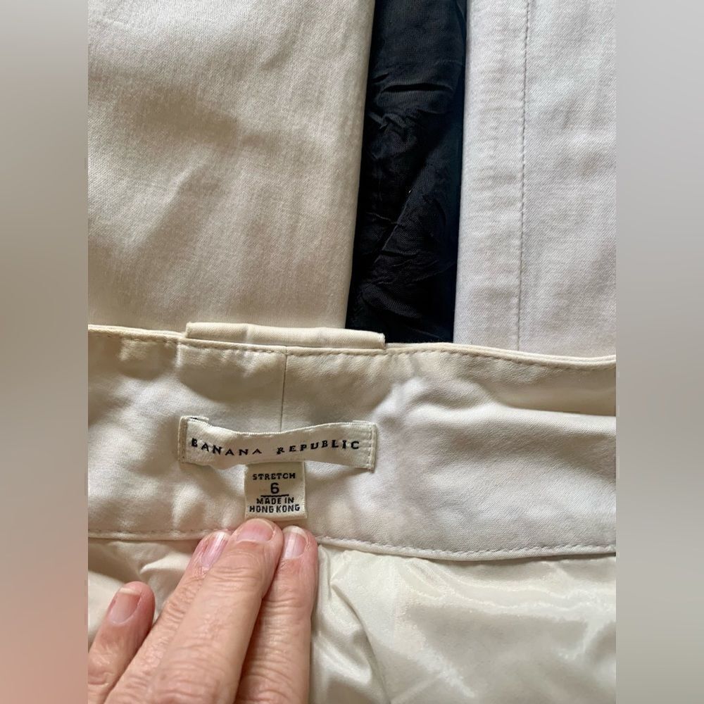 Vintage Banana Republic Ivory Pants - Picture 8 of 11